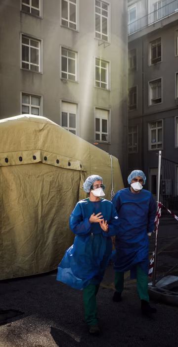 Image: TOPSHOT-PORTUGAL-HEALTH-VIRUS-HOSPITAL