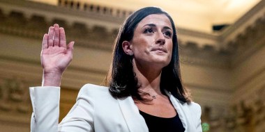 Cassidy Hutchinson, a top aide to former White House Chief of Staff Mark Meadows, is sworn in during the sixth hearing by the House Select Committee to Investigate the January 6th Attack on the U.S. Capitol on June 28, 2022.