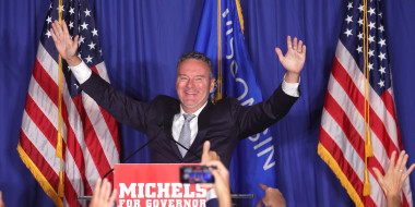 Image: GOP Gubernatorial Candidate Tim Michels Holds Election Night Event In Waukesha