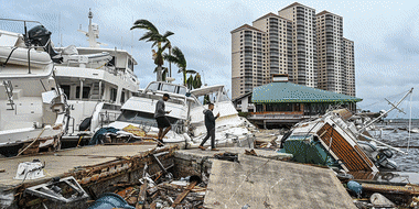 Damage in Florida after Hurricane Ian.