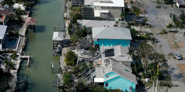 Image: Damaged homes in the aftermath of Hurricane Ian in Fort Myers Beach, Fla