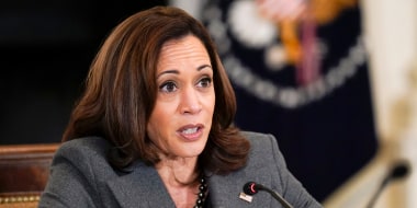 Vice President Kamala Harris speaks during a meeting of the reproductive rights task force in the State Dining Room of the White House, on Tuesday, Oct. 4, 2022.