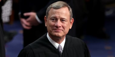 Chief Justice John Roberts is at the Capitol in Washington, D.C.