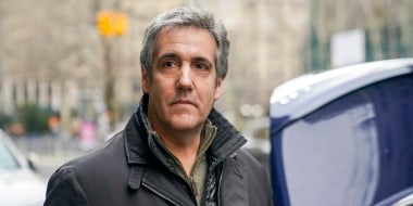 Michael Cohen leaves a lower Manhattan building after meeting with prosecutors, Friday, March 10, 2023, in New York.