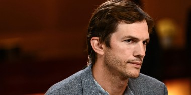 Ashton Kutcher listens during the Milken Institute Global Conference in Beverly Hills, Calif., on May 2, 2023.