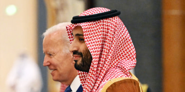 President Joe Biden and Crown Prince Mohammed bin Salman in in Jeddah, Saudi Arabia in 2022.