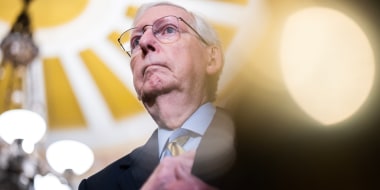 Mitch McConnell during a news conference after the senate luncheons in the U.S. Capitol