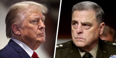 Donald Trump and Mark Milley.
