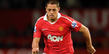 Action photo of mexican Javier Hernandez of Manchester United of the English premier league./Foto de accion del mexicano Javier Hernandez del Manchester United de la Liga Premier inglesa. 26 October 2010 MEXSPORT