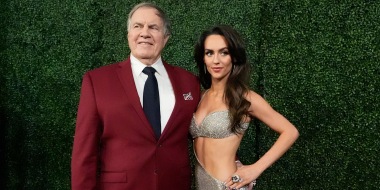 Bill Belichick and girlfriend Jordon Hudson on the red carpet