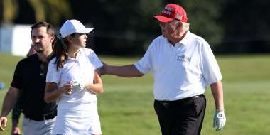 FL: LIV Golf Invitational - Miami - Pro-Am kai trump donald trump