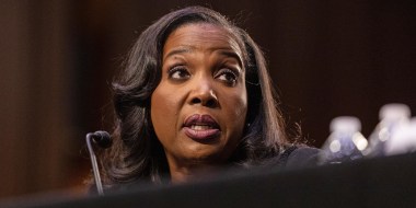 Lisa Cook during a Senate Banking Committee hearing on June 21, 2023.