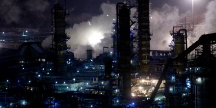 A general view of the Bashneft-Ufaneftekhim oil refinery is seen outside Ufa, Bashkortostan