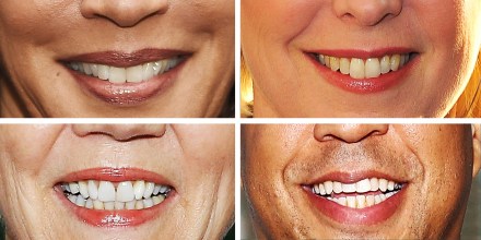 Photo of illustration of smiling candidates.