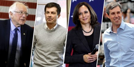 Beto O'Rourke and Kamala Harris.