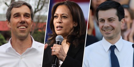 Image: Beto O'Rourke, Kamala Harris, Pete Buttigieg