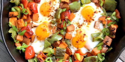 Sweet Potato Hash Brown Breakfast Skillet