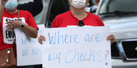 Image: Unemployment protest