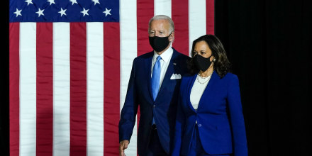 Image: Joe Biden and Running Mate Kamala Harris Deliver Remarks In Delaware