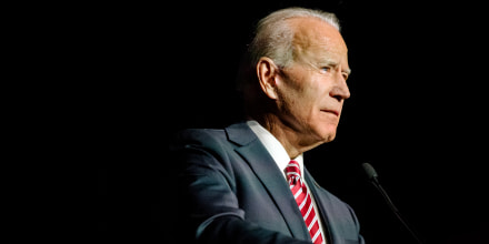 Image: Former Vice President Joe Biden speaks in Dover, Delaware, on March 16, 2019.