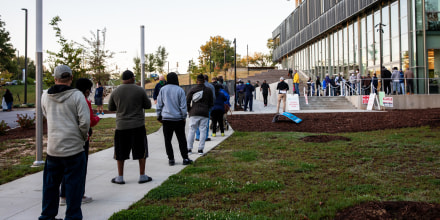 North Carolina Residents Cast Ballots As Early Voting For U.S. Presidential Election Begins