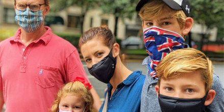 Stephanie Ruhle with her family.