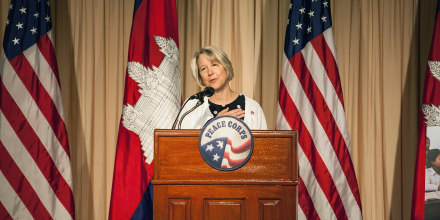 Michelle Obama Visits Peace Corps Volunteers In Siem Reap