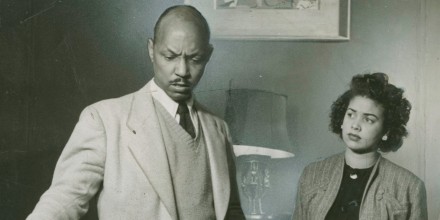 Abram Hill directing a rehearsal of an American Negro Theatre production in 1944.