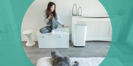 Woman sitting in her room adjusting temperature of her Portable AC unit. These are the best affordable portable air conditioners in 2021. Shop the best portable air conditioning units from Frigidaire, BLACK+DECKER and more.