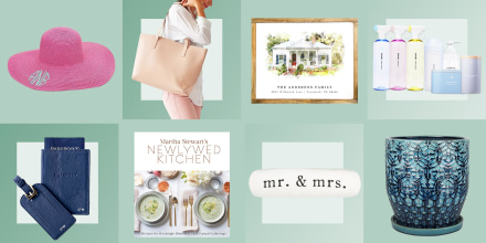 Shop the best bridal shower gift ideas include gift cards, wine, kitchen appliances, clothing and other bridal shower gifts from Etsy, Amazon, Target and more.