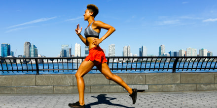 Mixed race woman running at waterfront. See the best running shorts for women to try in 2021. Shop women's running shorts from Nike, Lululemon, Under Armour and more for your next workout.
