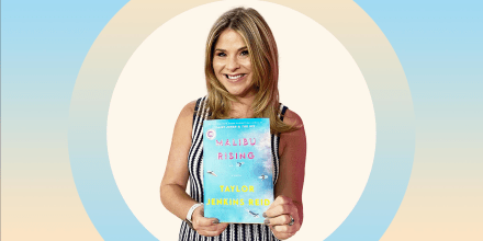 Jenna Bush Hager holding up her June 2021 book pick