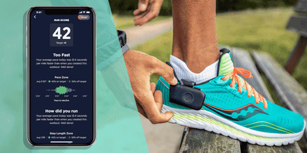 GIF of a phone scrolling through a summery of a workout and a show with a Nurvv clip on tracker. NURVV Run smart insoles are a new way for runners to track metrics while running. Learn what you should know about the 18-sensor smart insole technology.