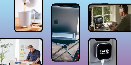 Illustration of different tech gifts you can buy for Father's Day