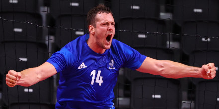 Image: Handball - Men - Quarterfinal - France v Bahrain