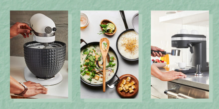 Illustration of 3 new products launching today at Crate & Barrel