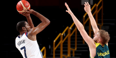 Image: United States v Australia Men's Basketball - Olympics: Day 13
