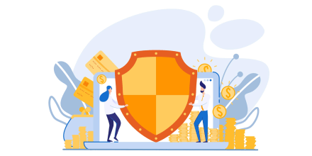 Stock VectorI of identity Information and Deposit Accounts Defense