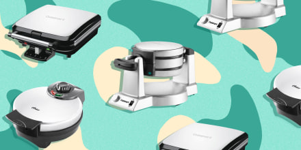 Illustration of different brands and types of Waffle makers