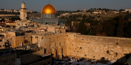 Image: Jerusalem's Western Wall and the Dome of the Rock.