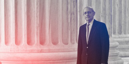 Image: Justice Stephen Breyer outside of the Supreme Court in 2011.