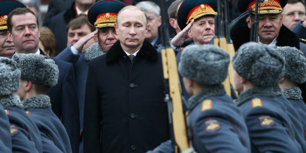 Image: Putin Marks Defender Of The Motherland Day In Moscow