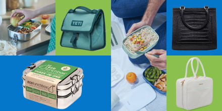 Illustration of different adult lunch boxes