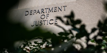 The Department of Justice (DOJ) building in Washington on Aug. 18, 2022.