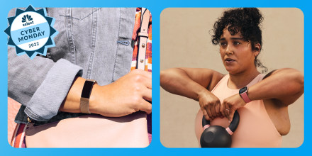 Two Fitbits on models