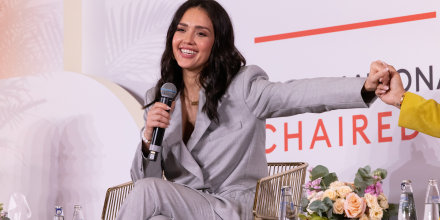 Jessica Alba speaks onstage at the Know Your Value and Forbes' 30/50 Summit