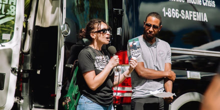 Rachel Gilmer and Dr. Armen Henderson of The Healing and Justice Center.