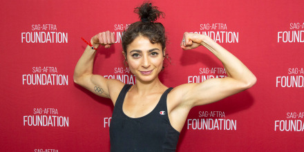 Olympian and actress Alexi Pappas at SAG-AFTRA Foundation Screening Room in Los Angeles, on Feb. 5, 2020.
