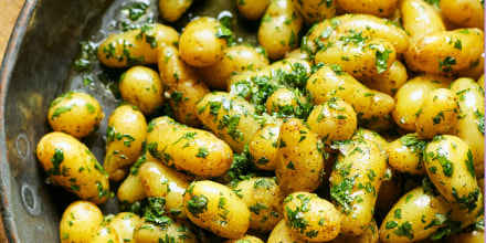 Marjorie Taylor and Kendall Smith Franchini's Herbed Pork Roast and Potatoes en Persillade