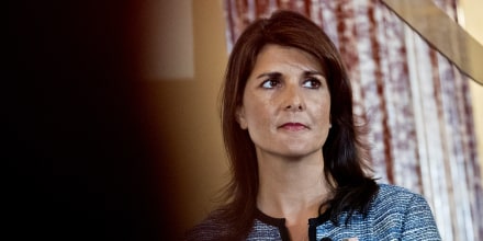 Nikki Haley waits to speak at the Americas Society/Council of the Americas conference at the U.S Department of State in Washington, D.C. on May 8, 2018.